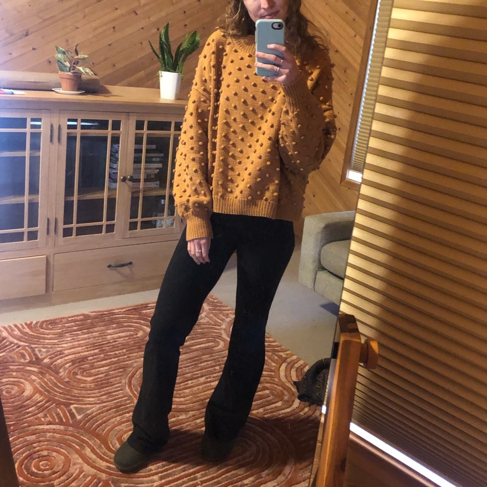 Pima cotton popcorn pullover